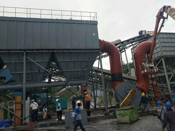 長春石料生產線除塵及砂石分選設備安裝